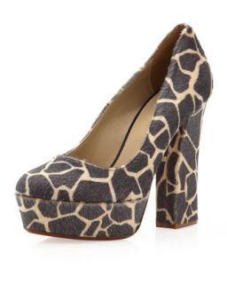 Valerie Platform Pump, Giraffe