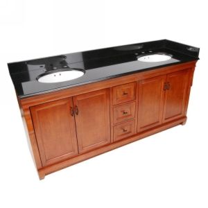 Foremost FMNACAT7222D Naples 72 in. Vanity in Warm Cinnamon with Granite Top in
