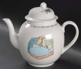Wedgwood Peter Rabbit Teapot & Lid, Fine China Dinnerware   Beatrix Potter, Anim