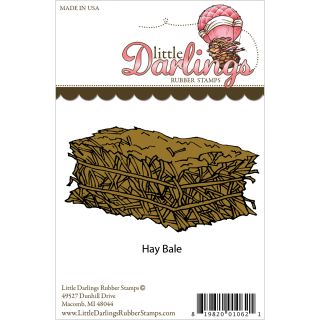 Little Darlings Unmounted Rubber Stamp hay Bale