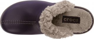 Womens Crocs Cobbler EVA Lined Clog   Mulberry/Mushroom Casual Shoes