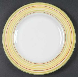 Mikasa Garden Toscana Sole Salad Plate, Fine China Dinnerware   Yellow Rim,Color