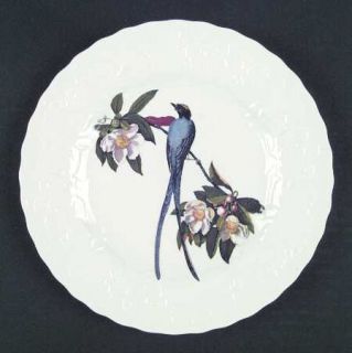 Alfred Meakin Birds Of America (White, Emboss Floral) Luncheon Plate, Fine China