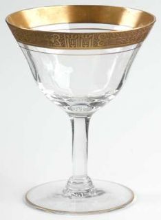 Tiffin Franciscan Valencia Clear Tif(Stem #14196,Goldencr) Low Sherbet   Clear,