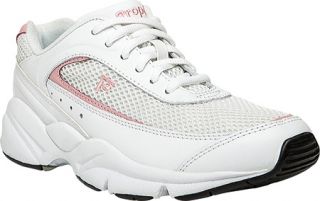 Womens Propet Steady Walker   White/Pink Rose Casual Shoes