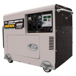 All Power 6500W 10HP Diesel Generator with Digital Panel & Battery Multicolor  