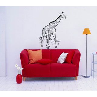 Giraffe Interior Vinyl Wall Decal (Glossy blackIncludes One (1) wall decalEasy to applyDimensions 25 inches wide x 35 inches long )