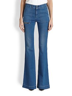 Stella McCartney Utility Flare Jeans   Seventies Blue