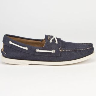 Soft Canvas Authentic Original Mens Boat Shoes Navy In Sizes 8