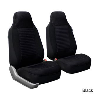 Fh Group Pair Bucket Seat Covers Airbag Compatible (Black/beigeMaterial Durable polyester, 4 mm of foam in the middle; corduroy on the sideSpecial 3 bed stitching technique for a unique look and extra comfortFront side airbag compatible   special stitchi