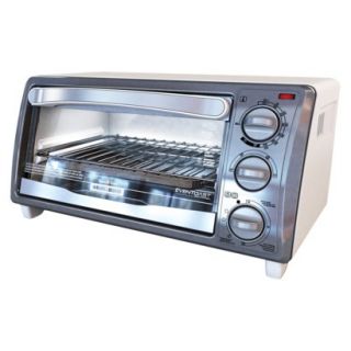 Black & Decker White Toaster Oven   4 Slice