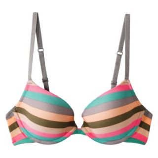 Xhilaration Juniors Perfect T Shirt Lightly Lined Plunge Bra   Multicolored 36C