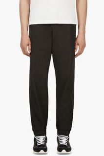 T By Alexander Wang Black Tapered Track Pants