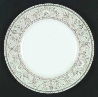 Christopher Stuart Newport Dinner Plate, Fine China Dinnerware   Gray Band, Crea
