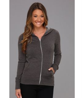 Hurley Solid Slim Fleece Zip Hoodie Womens Sweatshirt (Black)
