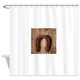  Antique horseshoe luck symbol ruste Shower Curtain  Use code FREECART at Checkout