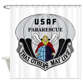  USAF Pararescue insignia Shower Curtain  Use code FREECART at Checkout