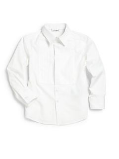 Dolce & Gabbana Toddlers & Little Boys Pleated Dress Shirt   White