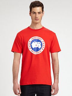 Canada Goose Cotton Tee   Red