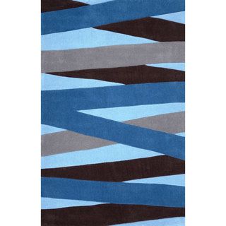 Nuloom Hand tufted Synthetics Blue Rug (7 6 X 9 6)