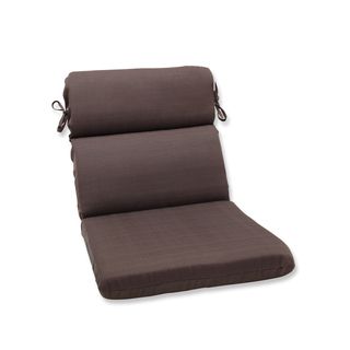 Pillow Perfect Outdoor Brown Rounded Corners Chair Cushion (BrownClosure Sewn Seam ClosureEdging Knife EdgeUV Protection Yes Weather Resistant Yes Care instructions Spot Clean or Hand Wash Fabric with Mild Detergent. Dimensions (Seat Portion) 21 inc