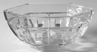 Rosenthal Domus 5 Inch Hexagonal Bowl   Giftware, Cut Squares, Clear