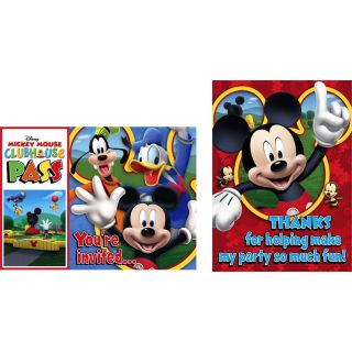 Disney Mickey Playtime Invitations Thank You Postcards (8 each)