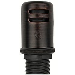 Oil Rubbed Bronze Countertop Air Gap (Oil rubbed bronzeSolid brass head/ polypropylene bottleUPC certifiedCap measures 2.375 inches high x 1.75 inches.625 inch dishwasher inlet/ .875 inch outletMounts in a 1.25 inches to 1.5 inches diameter holeAdjustable
