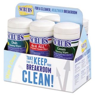 SCRUBS Breakroom Six Pack of Wipes