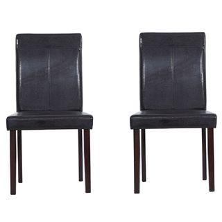 Warehouse Of Tiffany Brown Leather Dining Room Chairs (set Of Four)