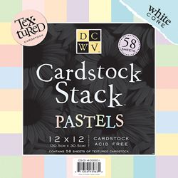 Textured Pastels 12x12 Cardstock Stack