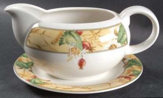 Royal Doulton Edenfield Gravy Boat & Underplate, Fine China Dinnerware   Express