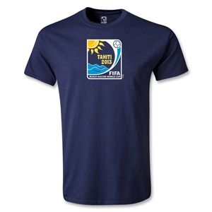 Euro 2012   FIFA Beach World Cup 2013 Emblem T Shirt (Navy)