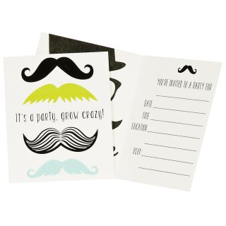 Mustache Man Invitations