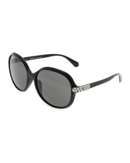 Black Acetate Sunglasses, Gray